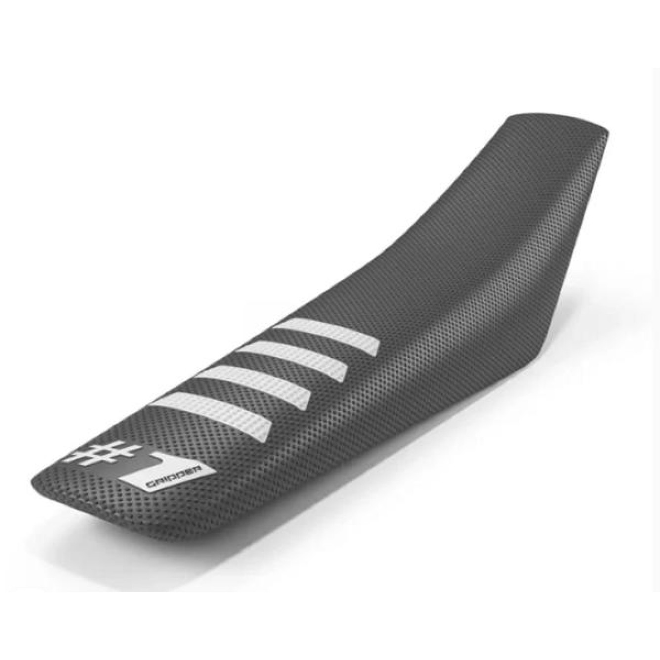 #1Gripper | Zadelhoes Ribbed Donker Grijs/Wit