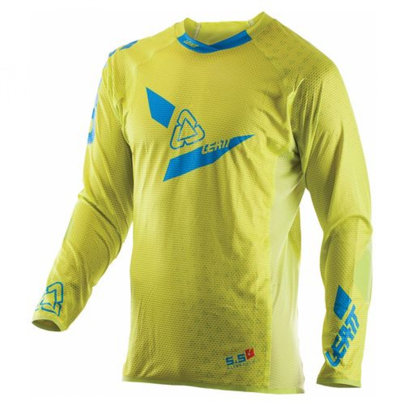 Leatt | GPX 5.5 Ultraweld Cross-Shirt Limoen/ Blauw