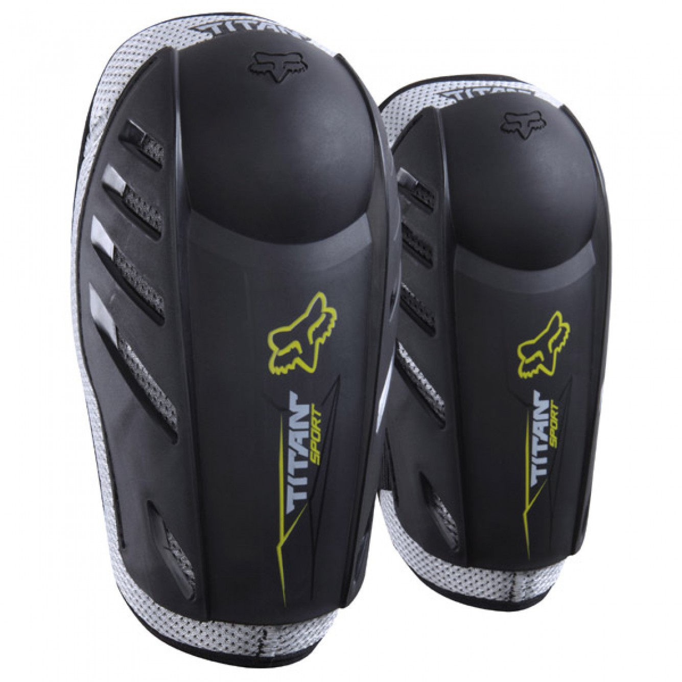 Fox | Elleboogbescherming Titan Sport Zwart/Zilver