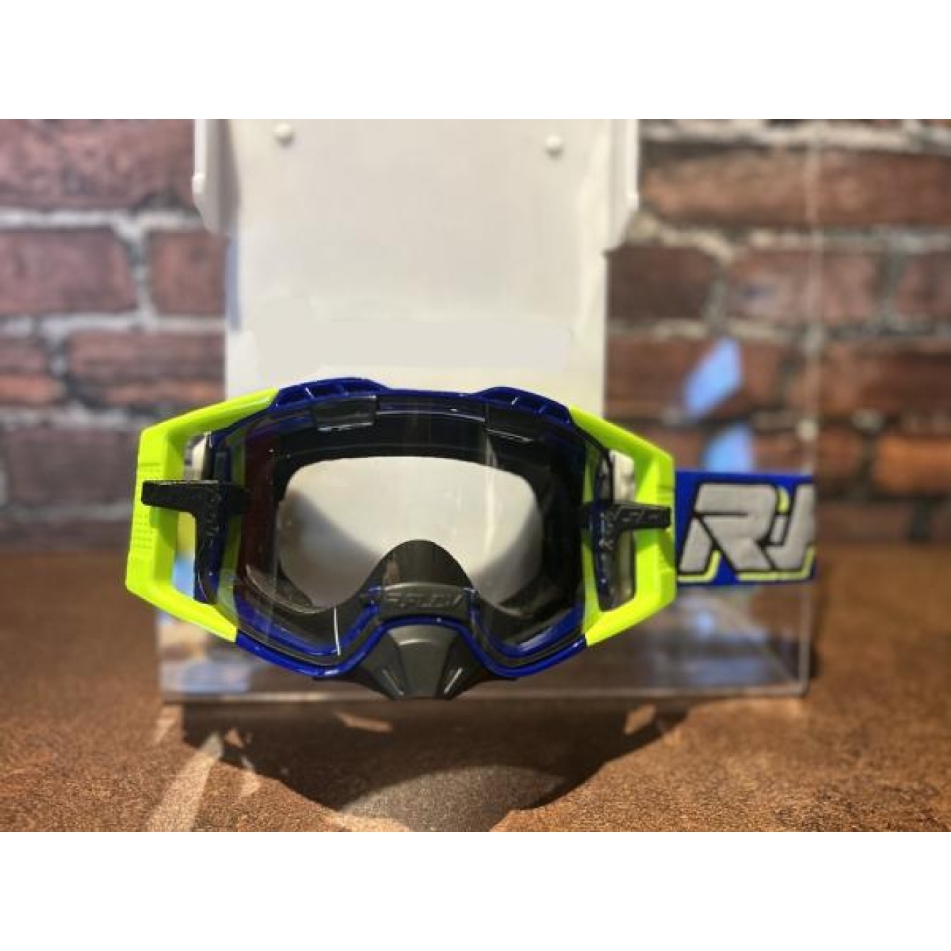 R-Flow | Crossbril GP08R Blauw/Geel