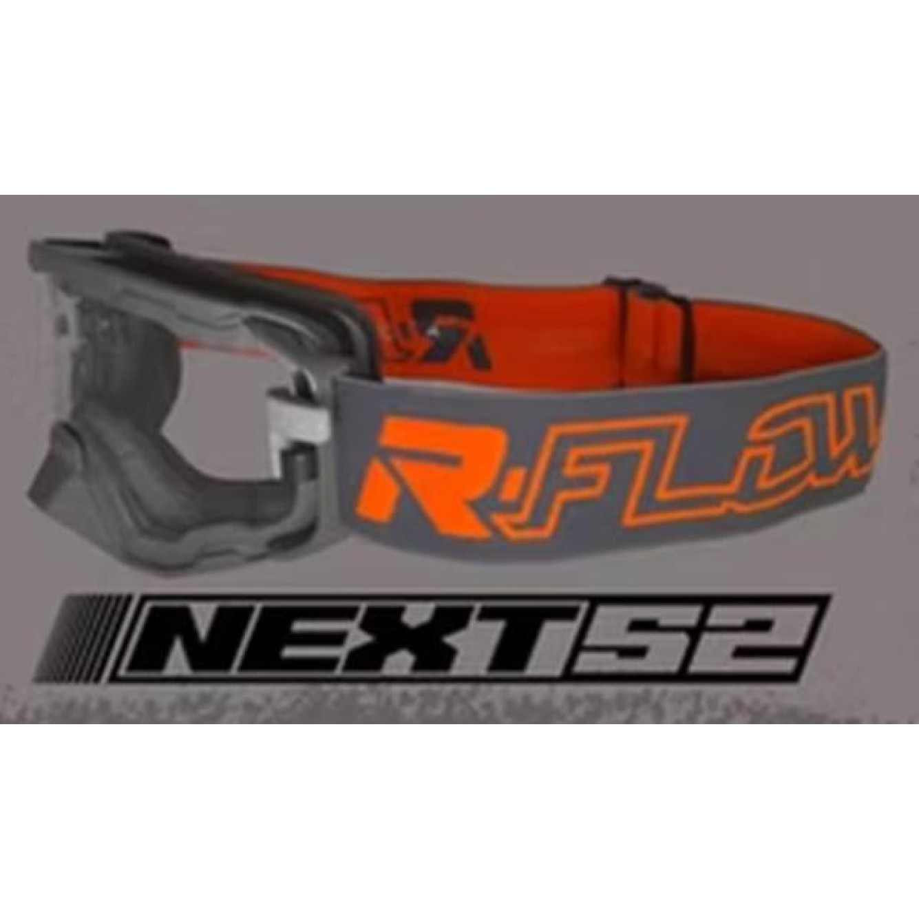R-Flow | Crossbril Next 52 Grijs/Oranje