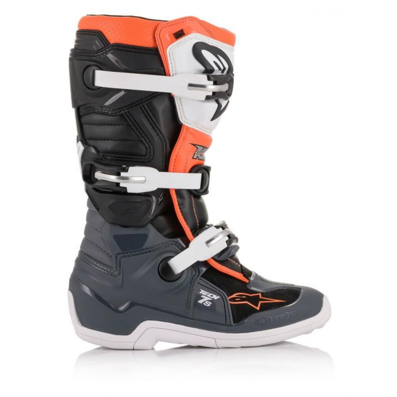 Alpinestars | Crosslaarzen Jeugd Tech 7S Zwart / Oranje