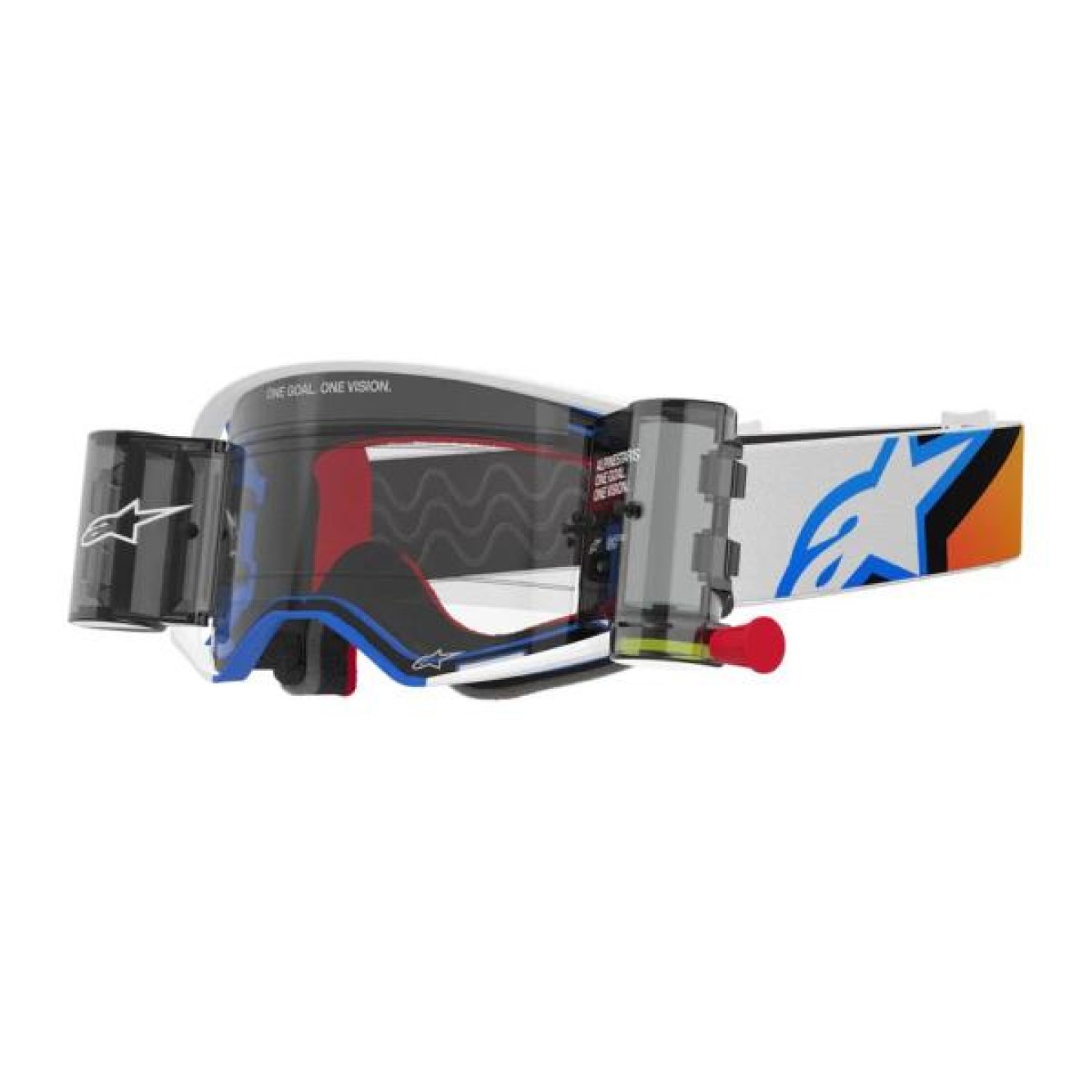 Alpinestars | Crossbril Supertech Blauw Oranje Doorzichtig
