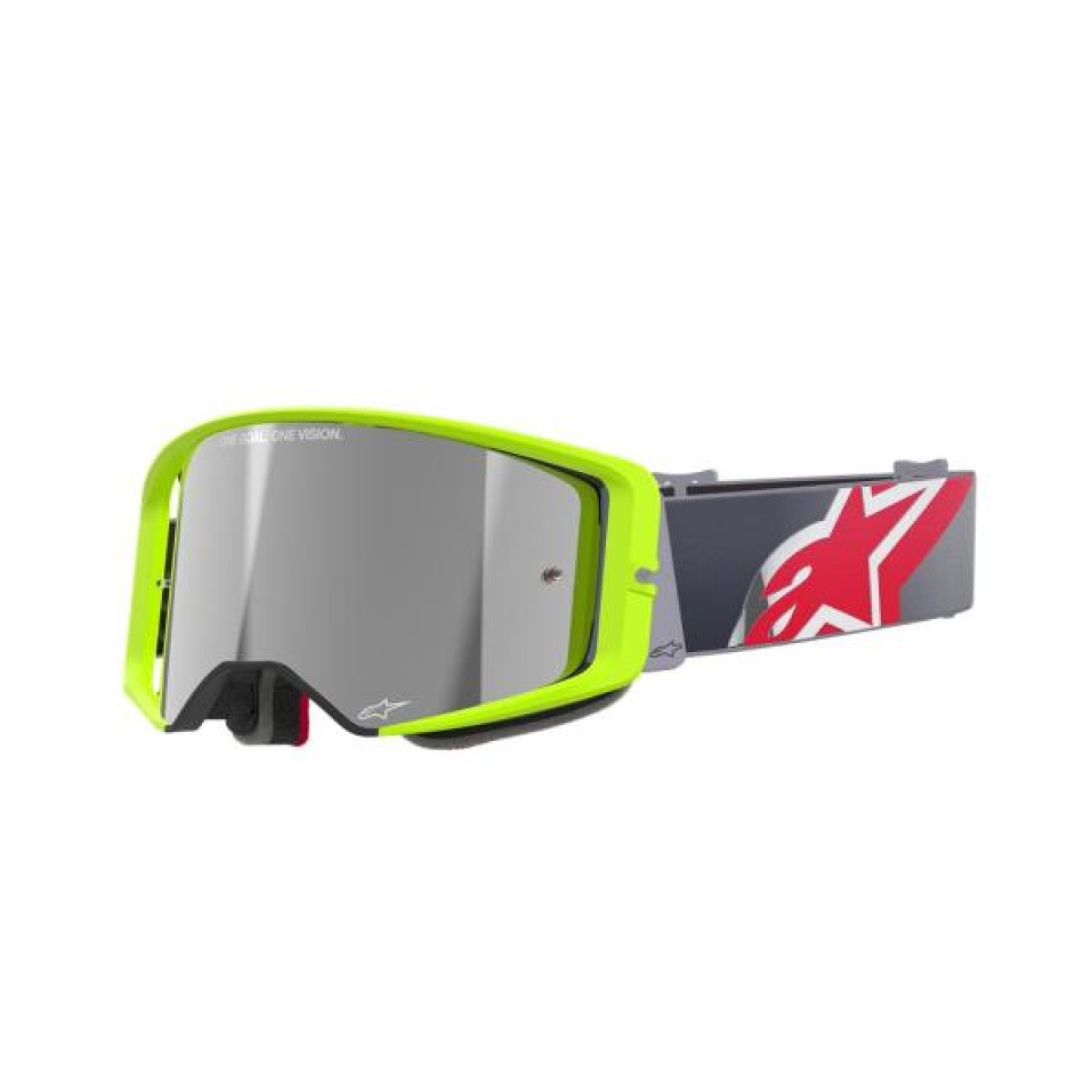 Alpinestars | Crossbril Supertech Corp Geel / Spiegellens