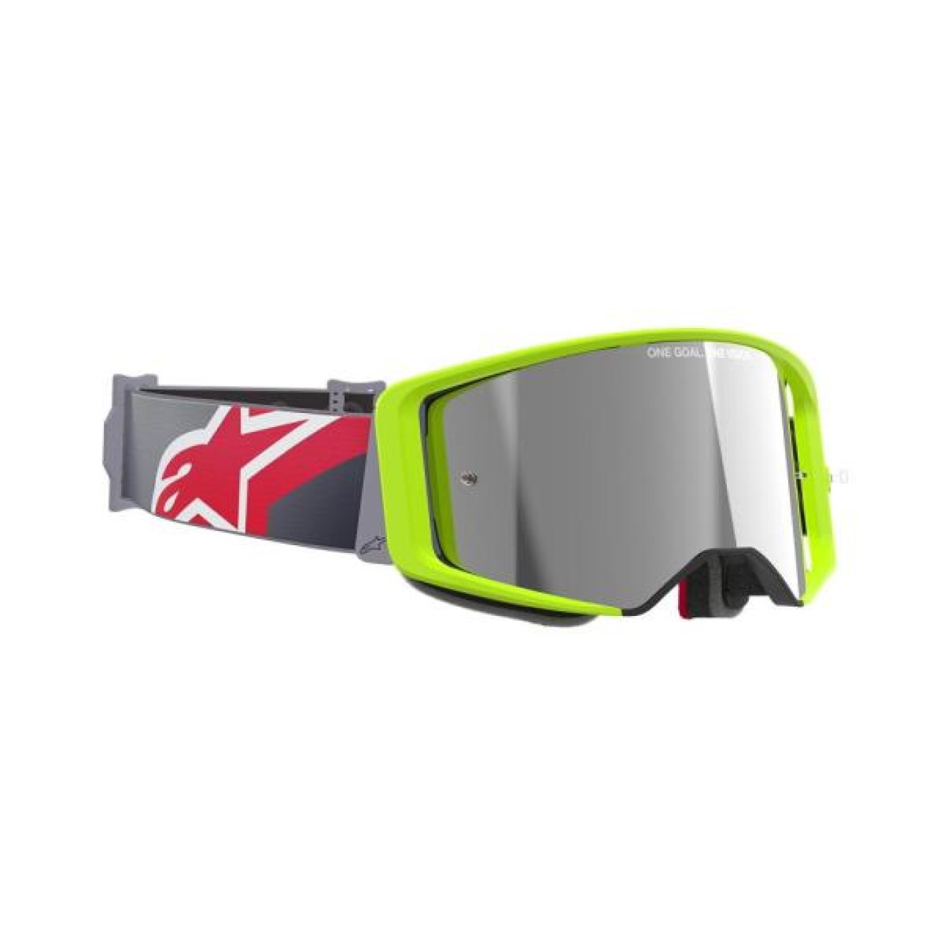 Alpinestars | Crossbril Supertech Corp Geel / Spiegellens