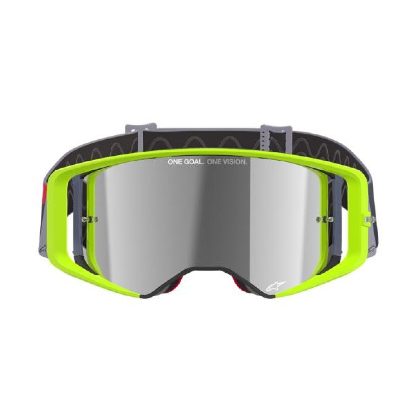 Alpinestars | Crossbril Supertech Corp Geel / Spiegellens