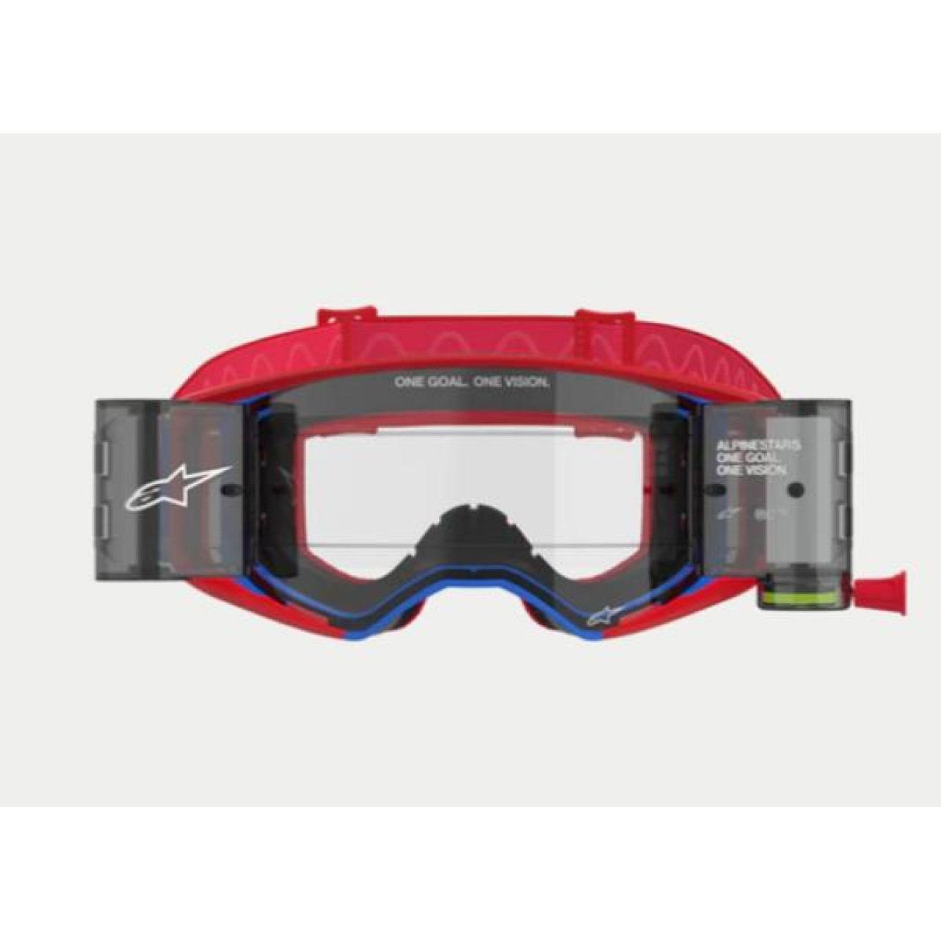 Alpinestars | Crossbril Supertech Corp Roll Off Rood/Blauw