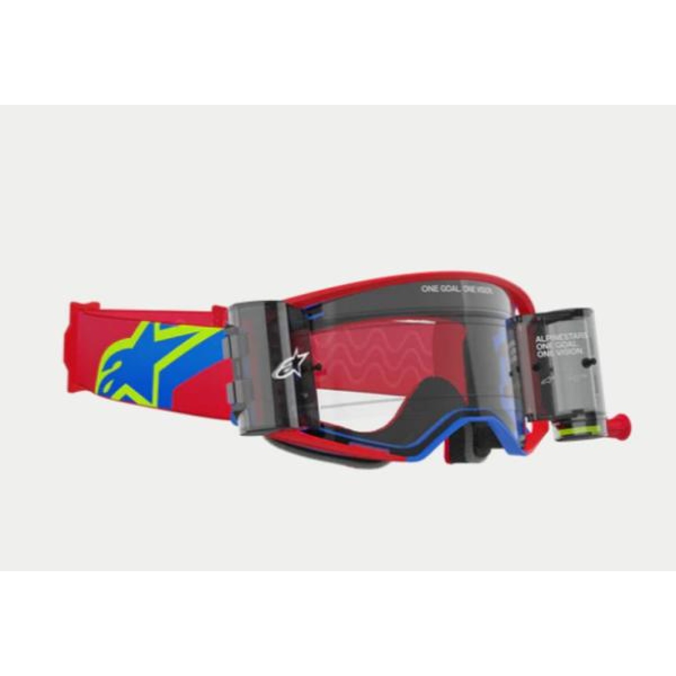 Alpinestars | Crossbril Supertech Corp Roll Off Rood/Blauw