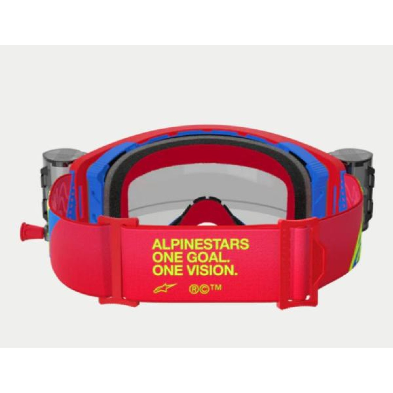 Alpinestars | Crossbril Supertech Corp Roll Off Rood/Blauw