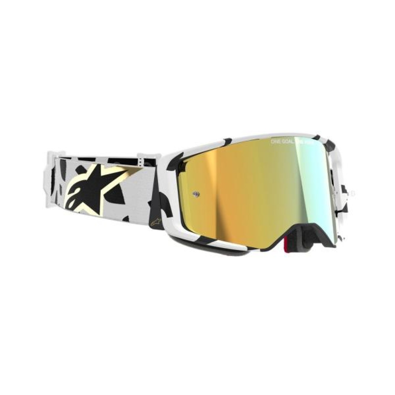 Alpinestars | Crossbril Supertech Corp Wit / Goud