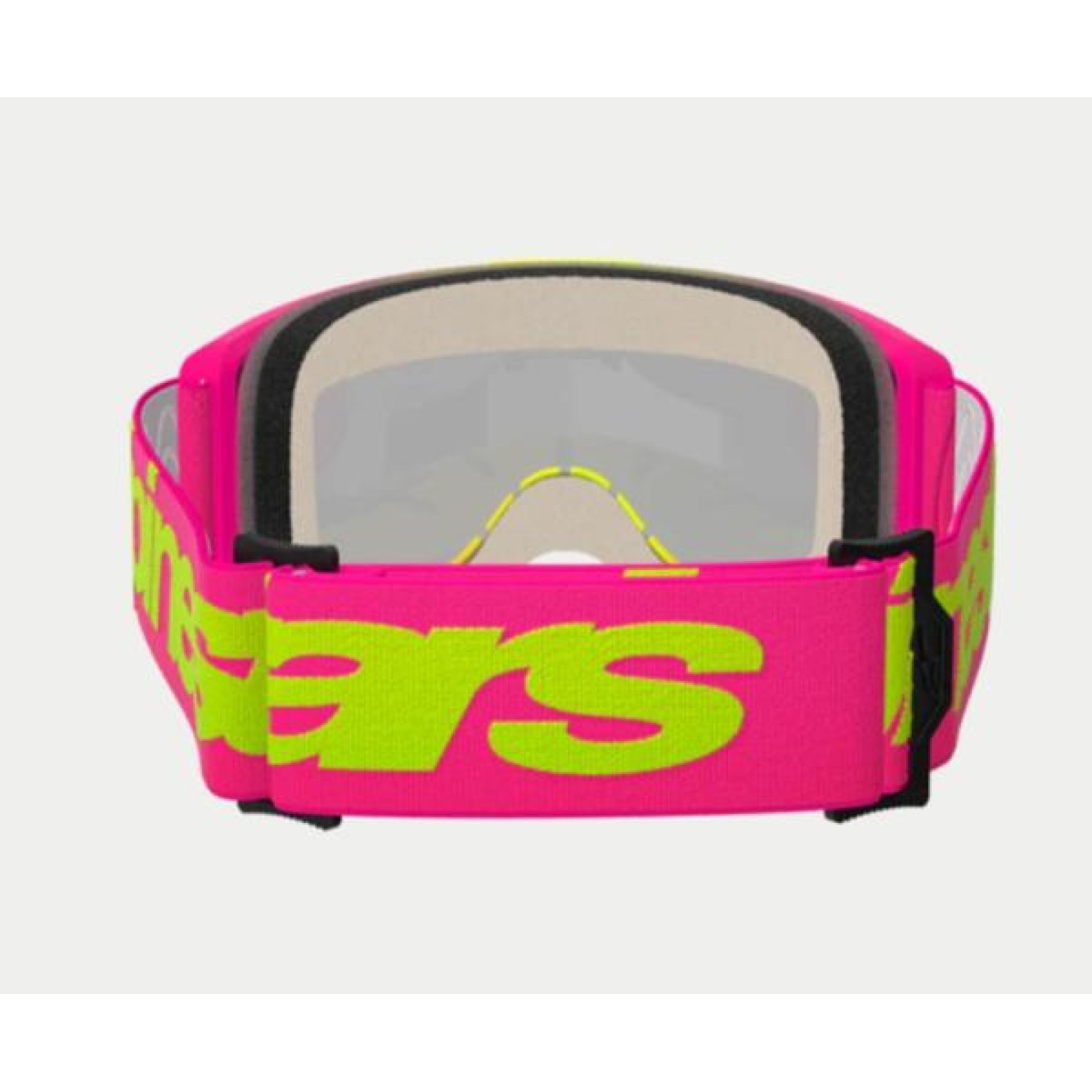 Alpinestars | Crossbril Vision 5 Wordmark Roze/geel met rode lens