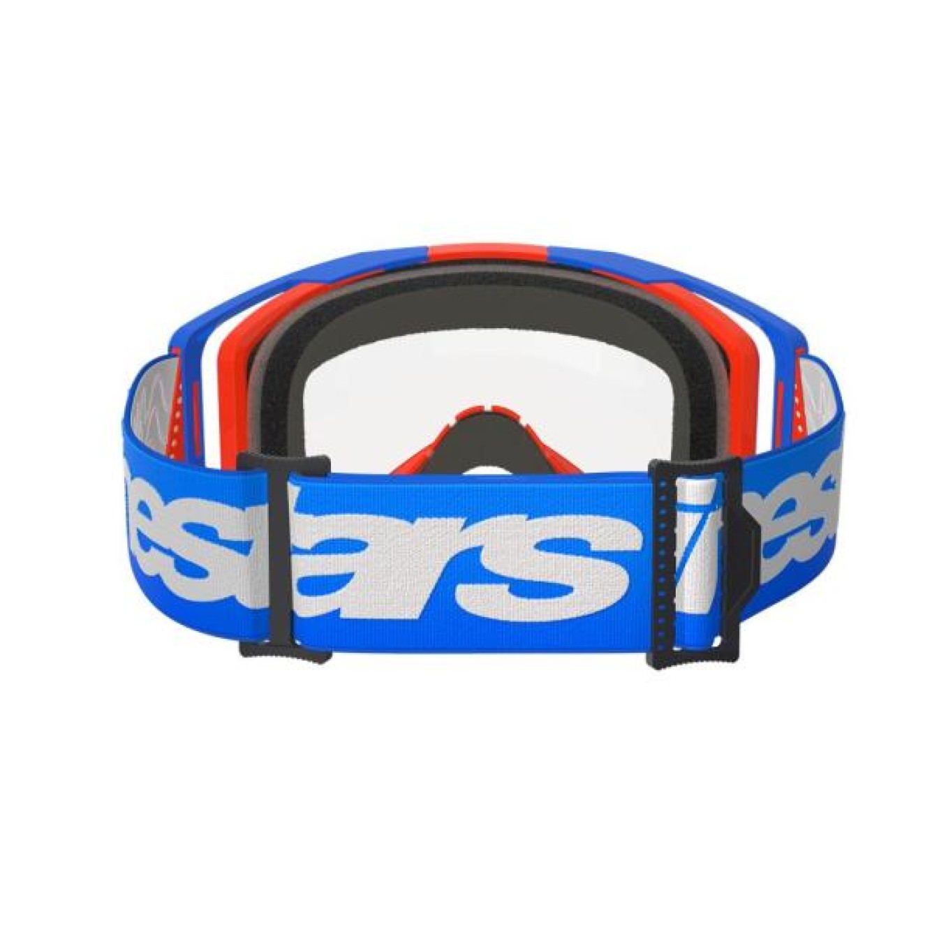 Alpinestars | Crossbril Vision 8 Blauw Oranje Doorzichtig