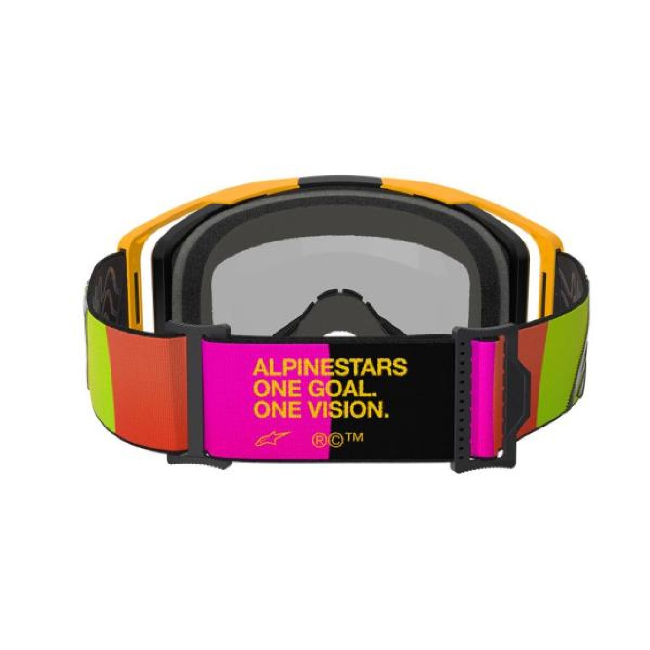 Alpinestars | Crossbril Vision 8 Geel Roze Spiegel Rood