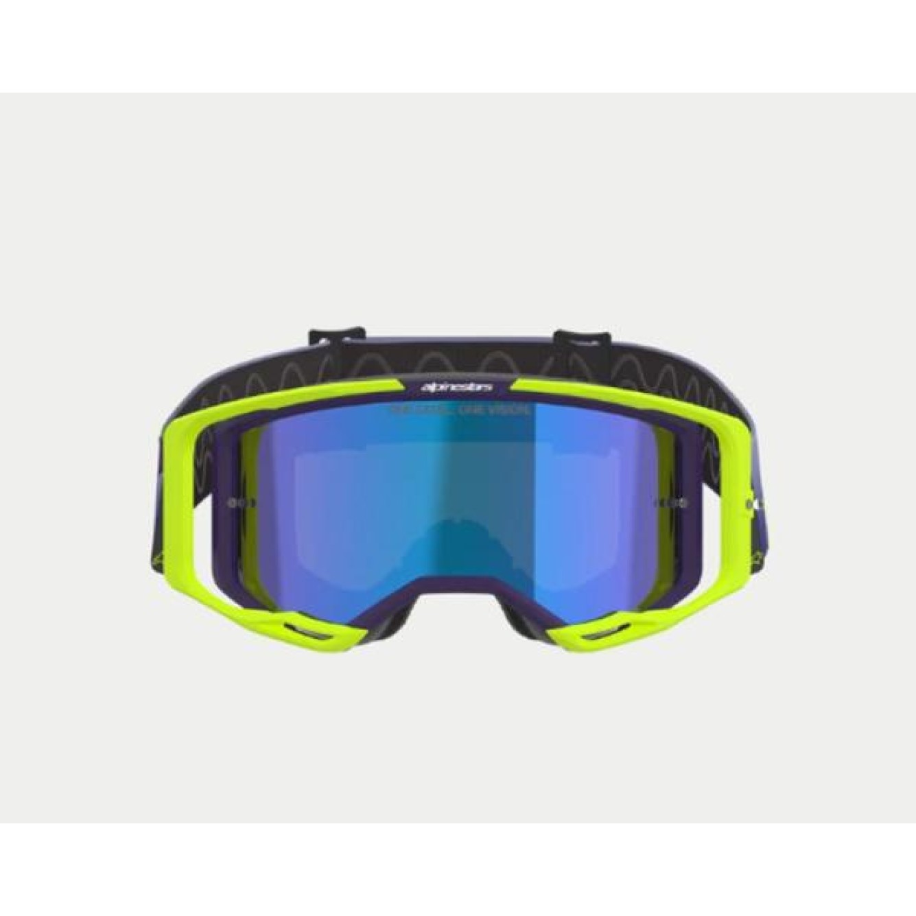Alpinestars | Crossbril Vision 8 Corp Paars/Geel