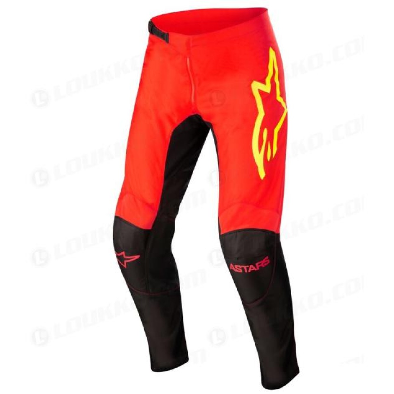 Alpinestars | Crossbroek Fluid Tripple Zwart / Rood / Geel