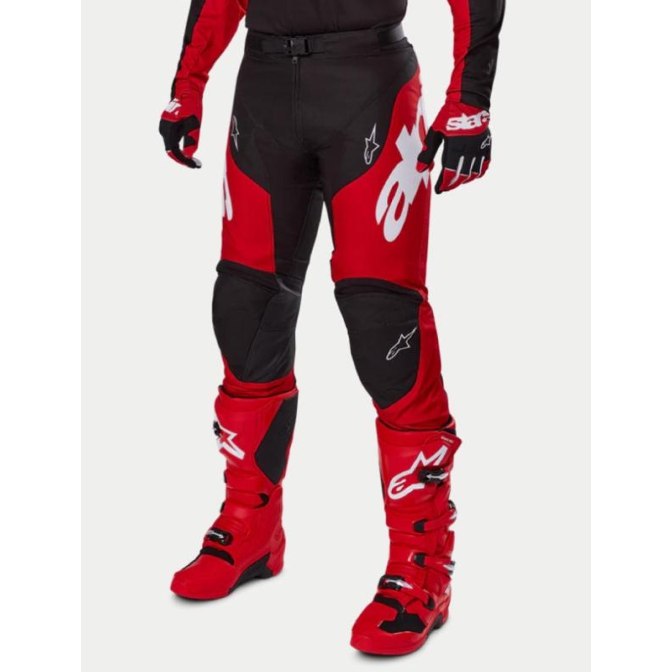 Alpinestars | Crossbroek Racer Veil Zwart/Rood
