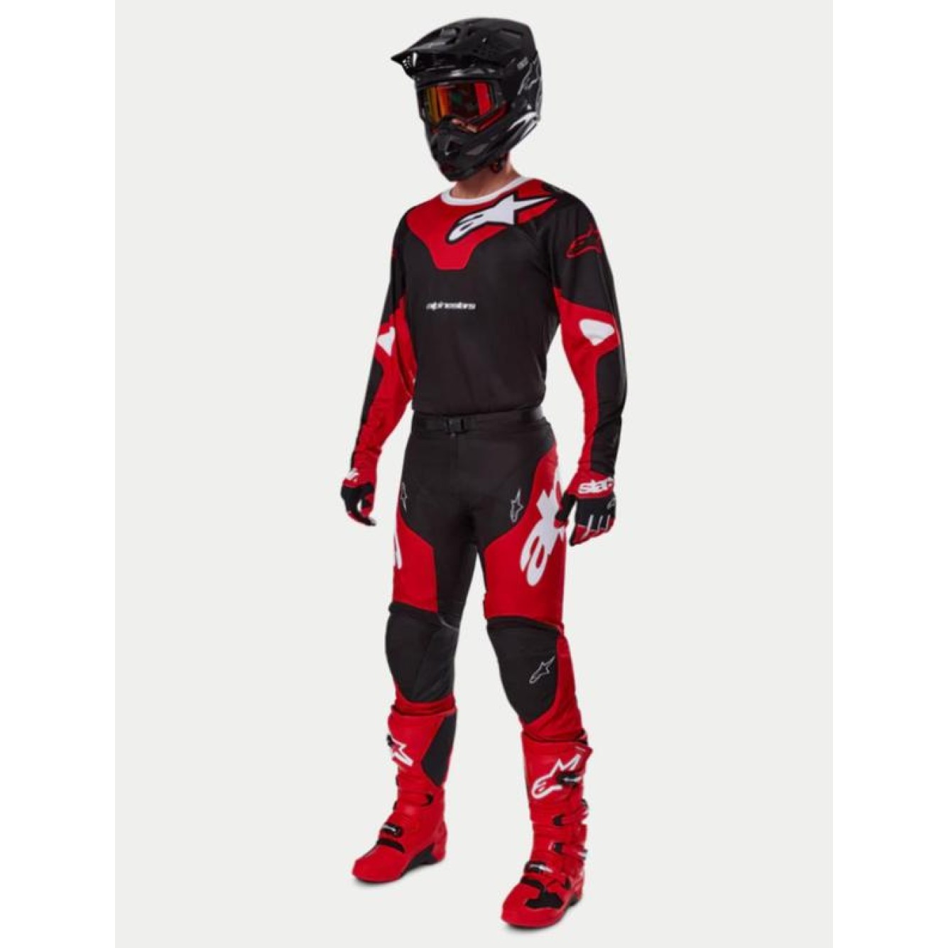 Alpinestars | Crossbroek Racer Veil Zwart/Rood