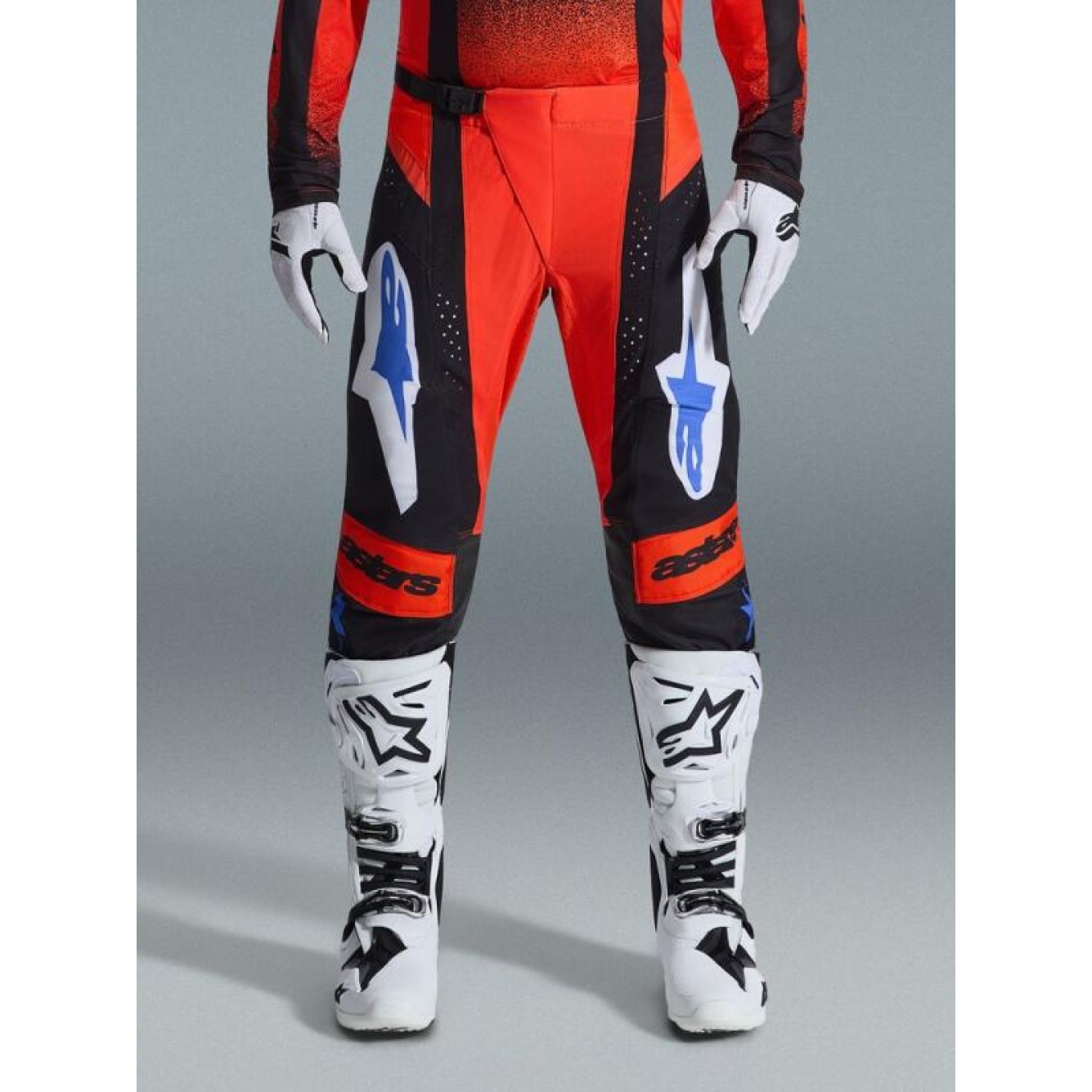 Alpinestars | Crossbroek Techstar Knif Oranje/Zwart