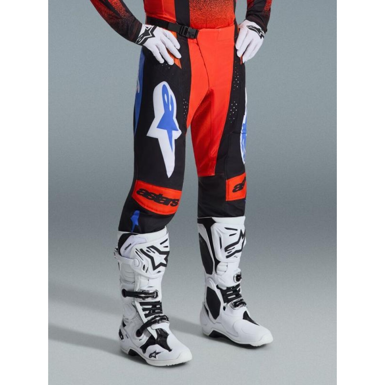 Alpinestars | Crossbroek Techstar Knif Oranje/Zwart