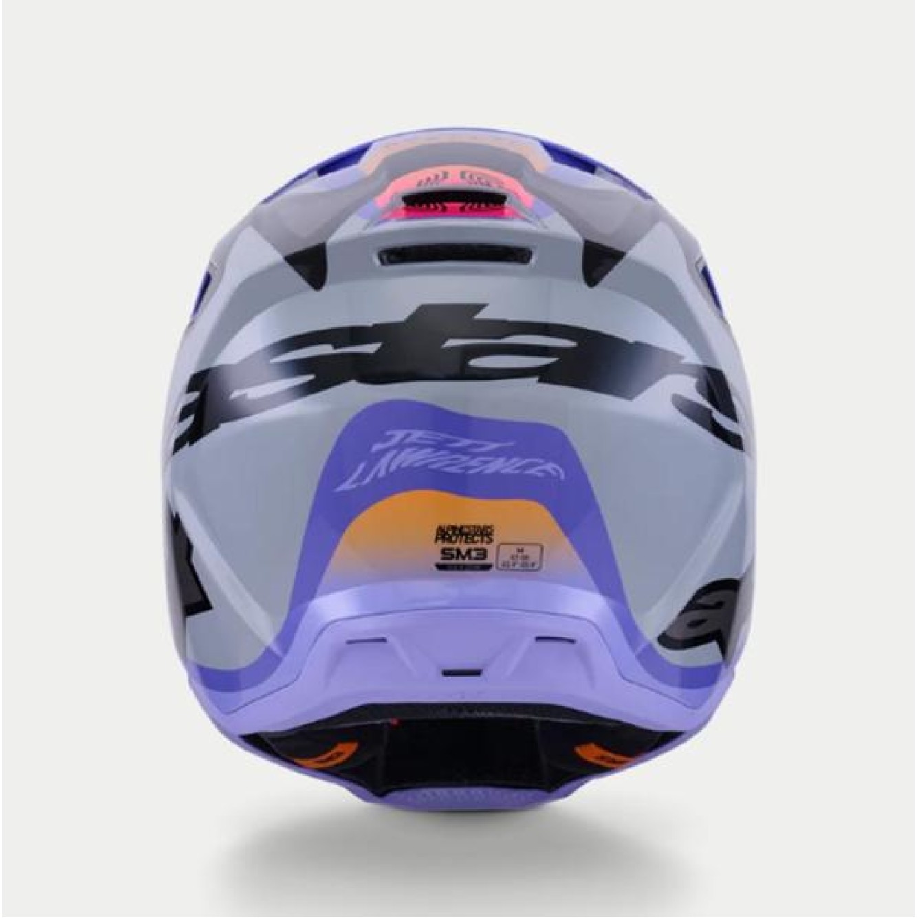 Alpinestars | Crosshelm S-M3 Jettson Grijs/Paars