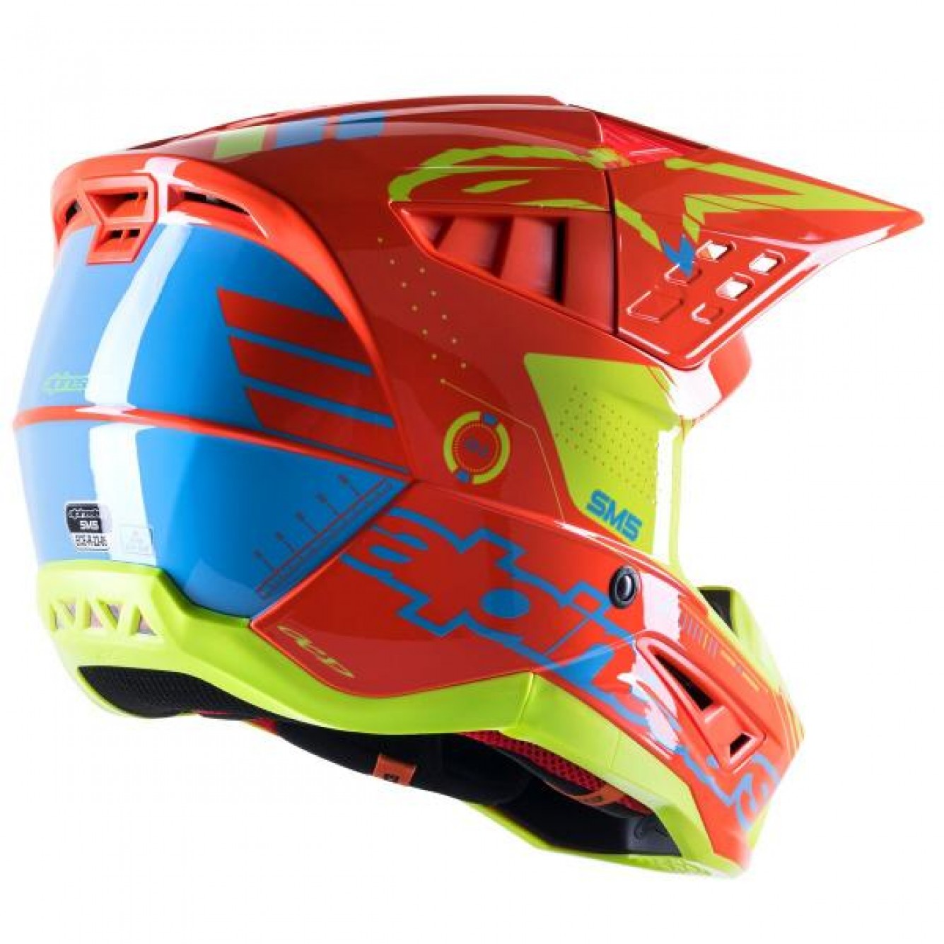 Alpinestars | Crosshelm S-M5 Action Fluo Oranje / Geel
