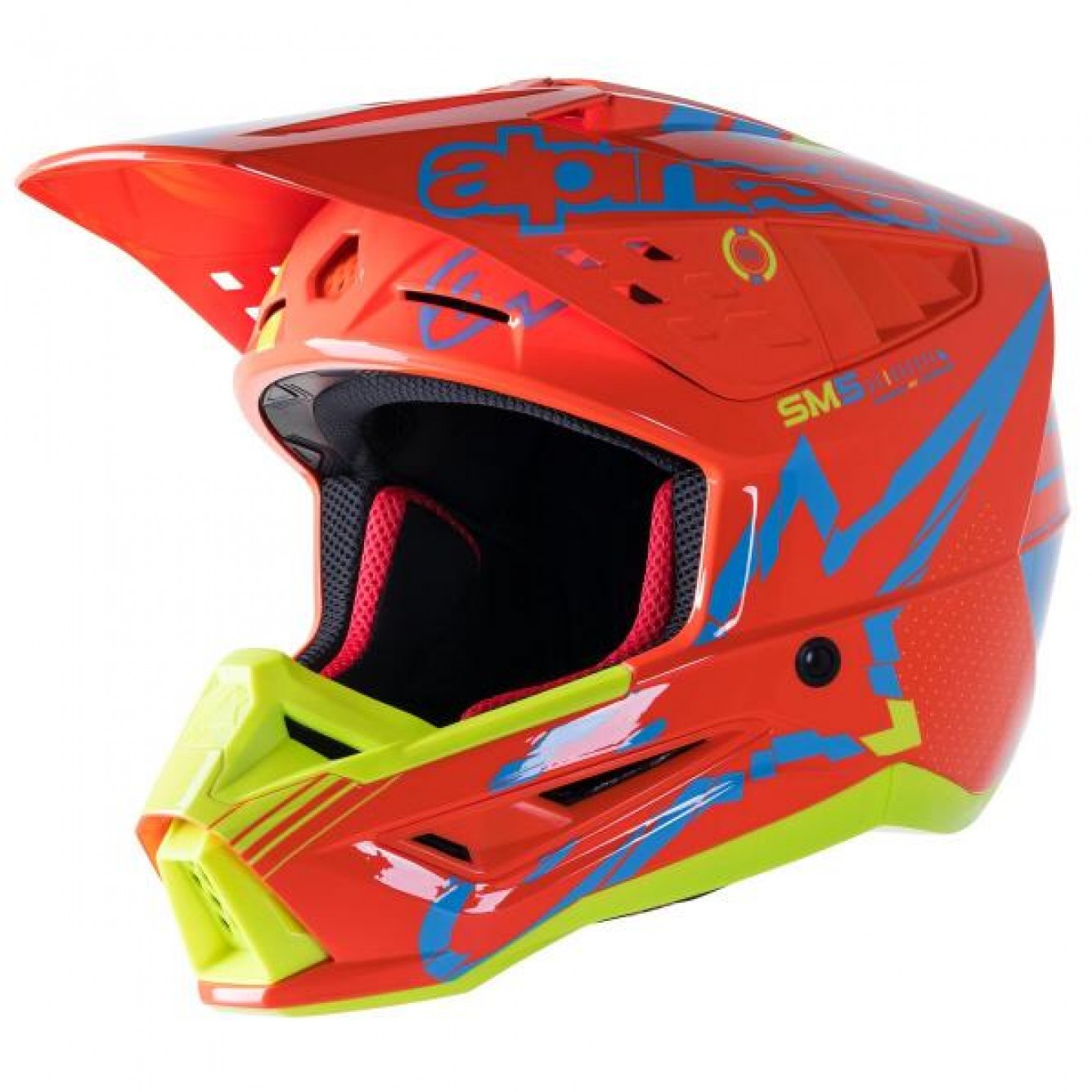 Alpinestars | Crosshelm S-M5 Action Fluo Oranje / Geel