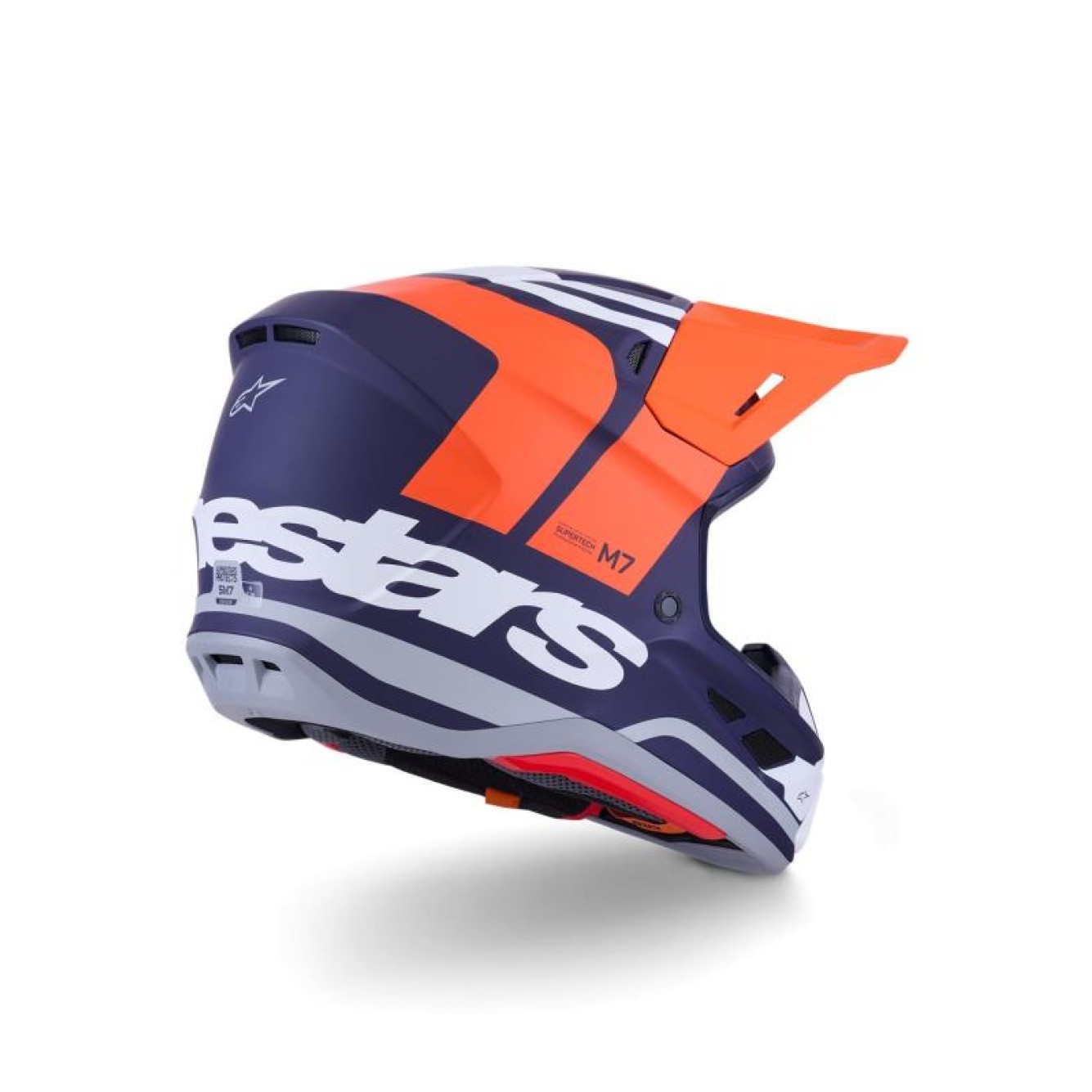 Alpinestars | Crosshelm S-M7 Core Blauw/oranje