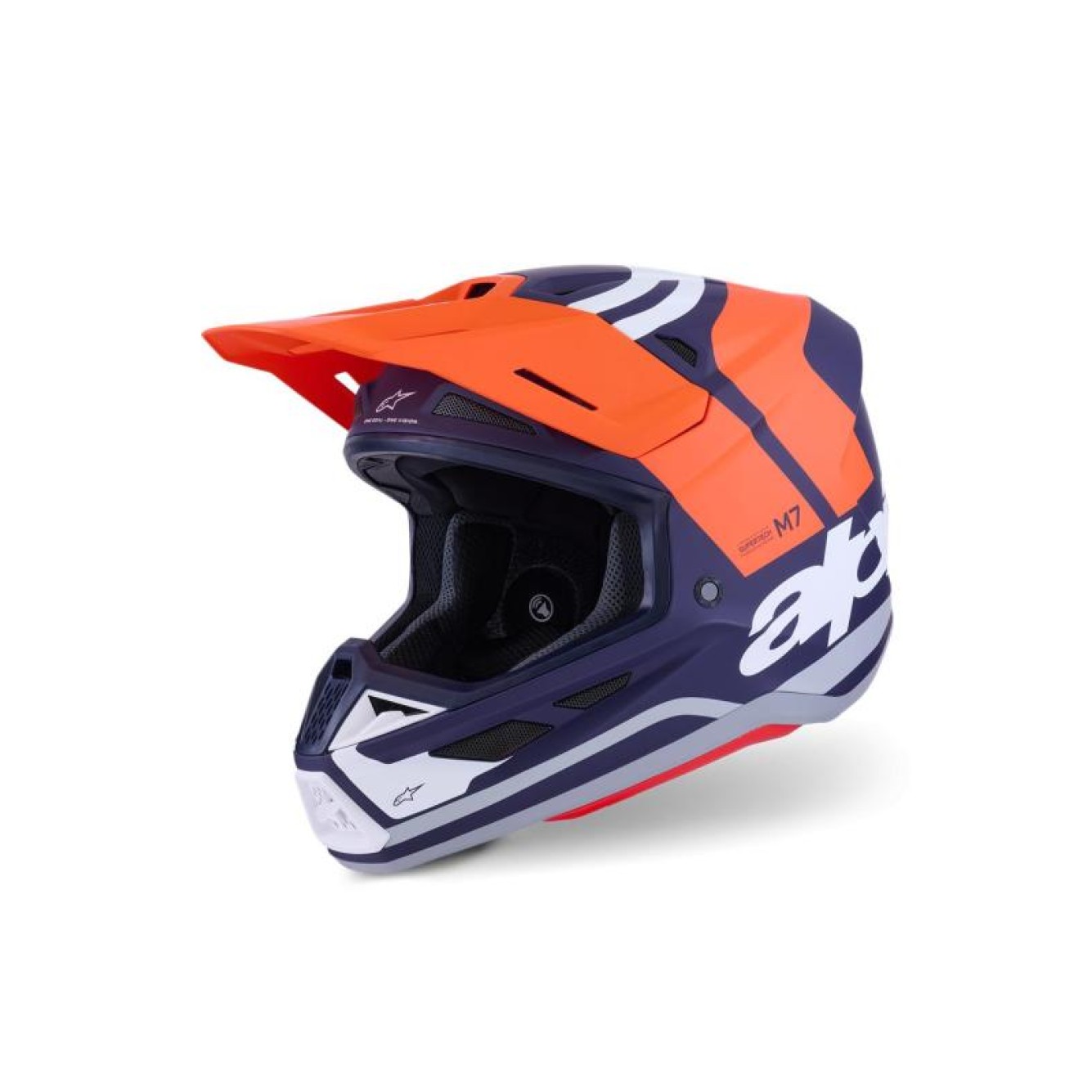 Alpinestars | Crosshelm S-M7 Core Blauw/oranje