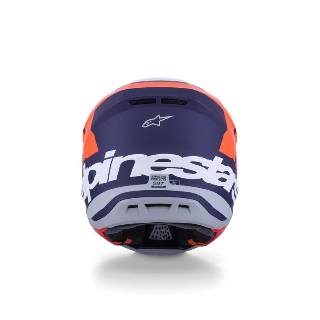 Alpinestars | Crosshelm S-M7 Core Blauw/oranje