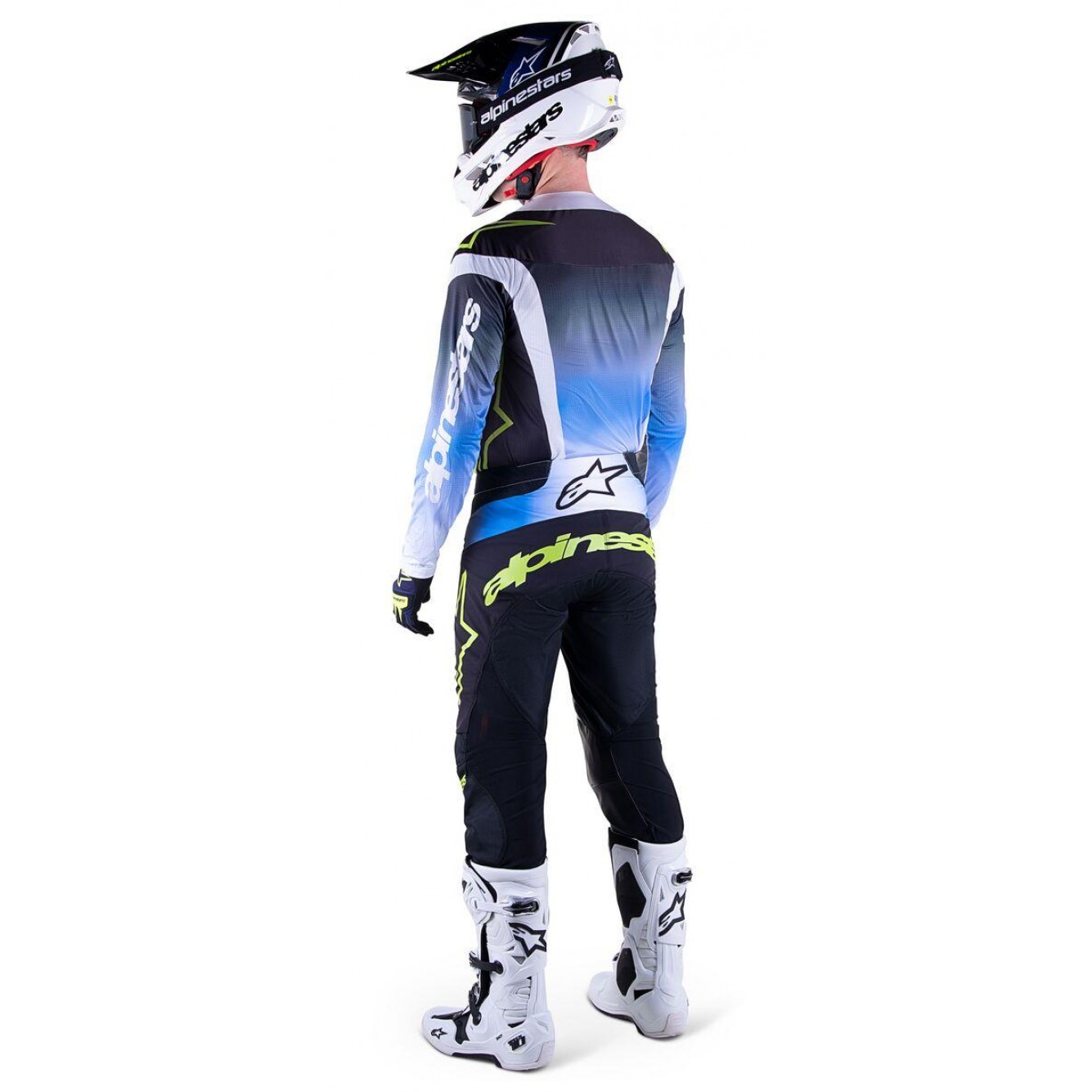 Alpinestars | Jeugd Crossbroek Racer Push Nachtblauw / Wit