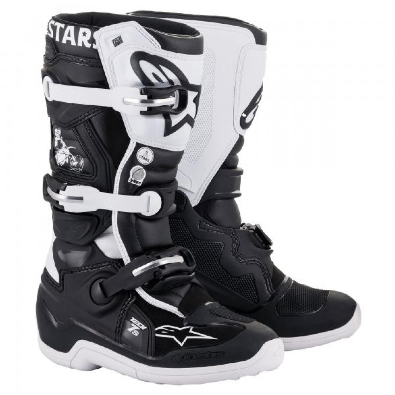 Alpinestars | Jeugd Tech 7S DIALED21 LE Zwart-Wit