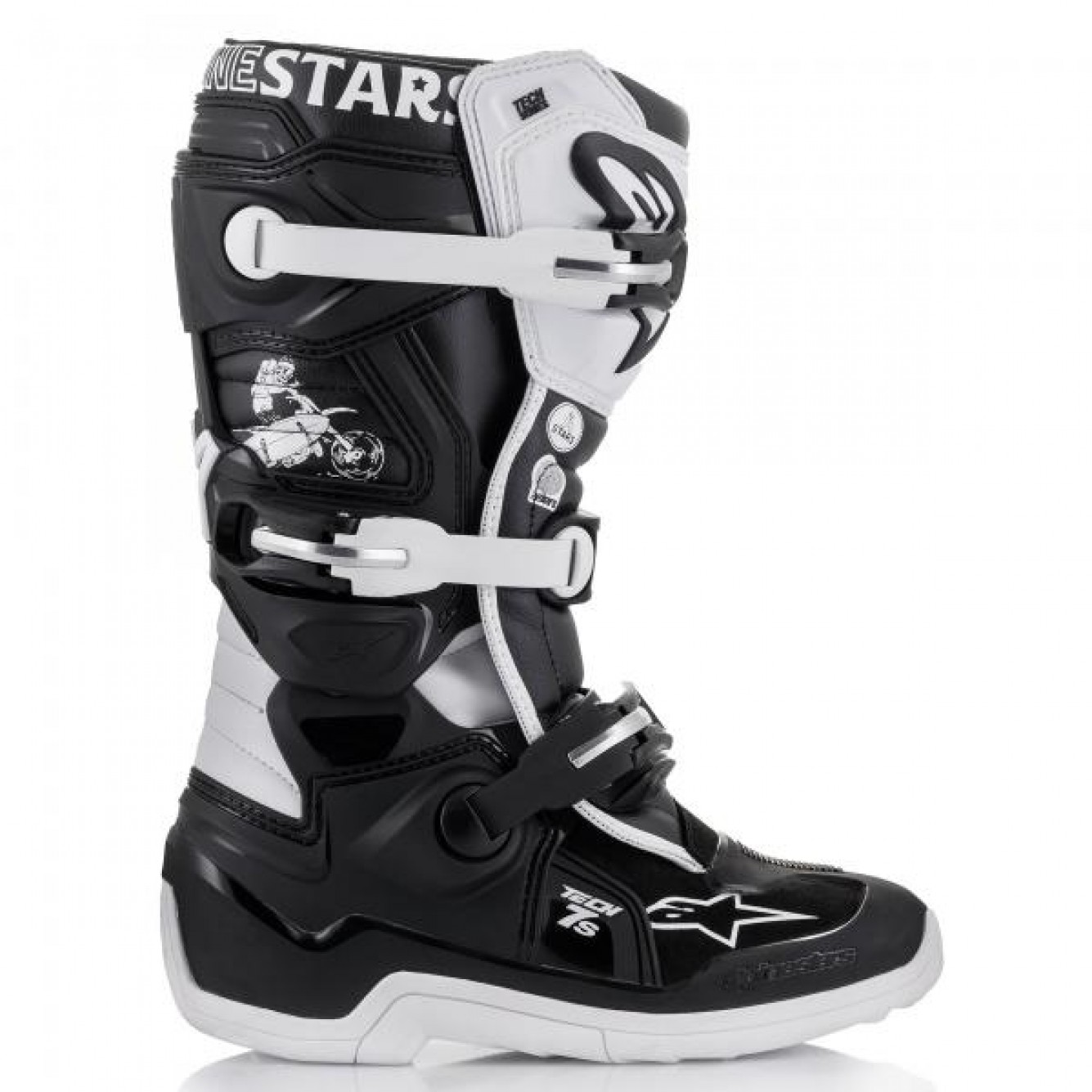 Alpinestars | Jeugd Tech 7S DIALED21 LE Zwart-Wit