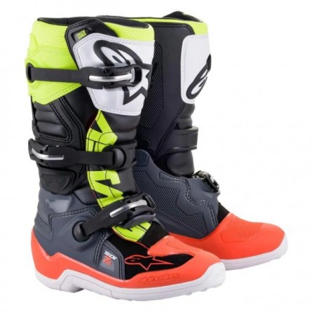 Alpinestars | Jeugd Tech 7S Grijs / Rood / Geel