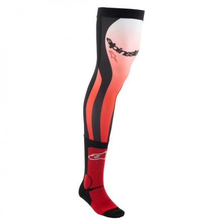Alpinestars | Lange kniebrace sokken zwart / wit