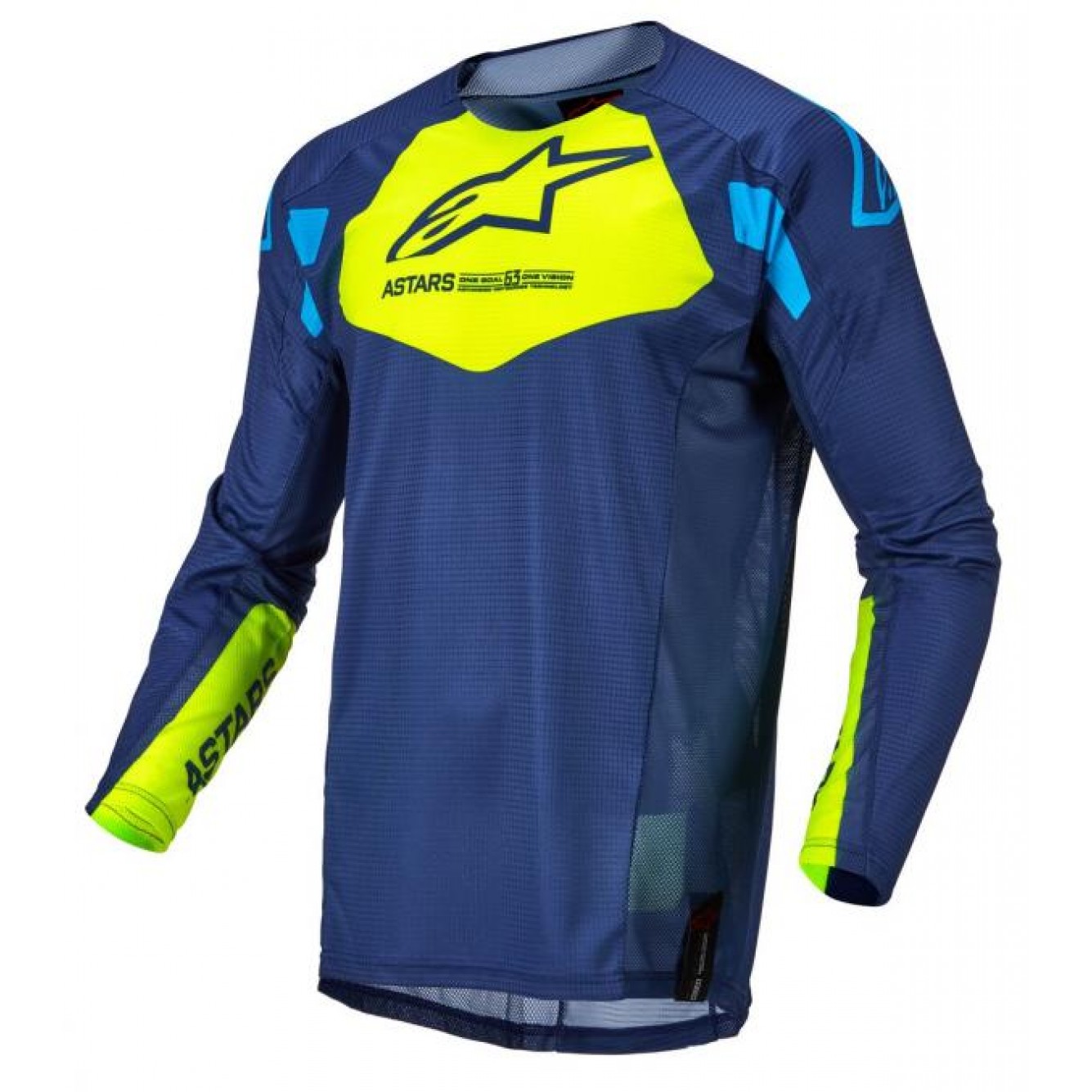 Alpinestars | Cross Shirt Techstar Factory Blauw / Fluo Geel