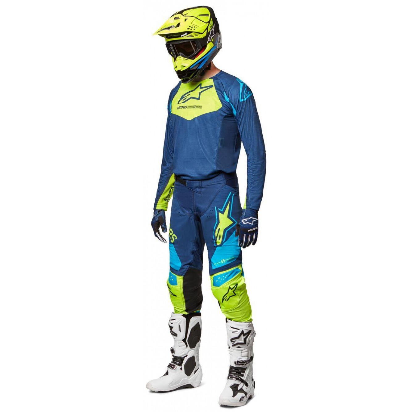 Alpinestars | Cross Shirt Techstar Factory Blauw / Fluo Geel