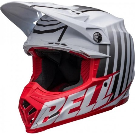 Bell | Crosshelm Moto-9s Flex Sprint Wit / Rood