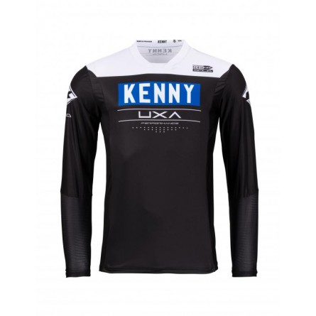 Kenny | Cross Shirt Performance Zwart / Blauw