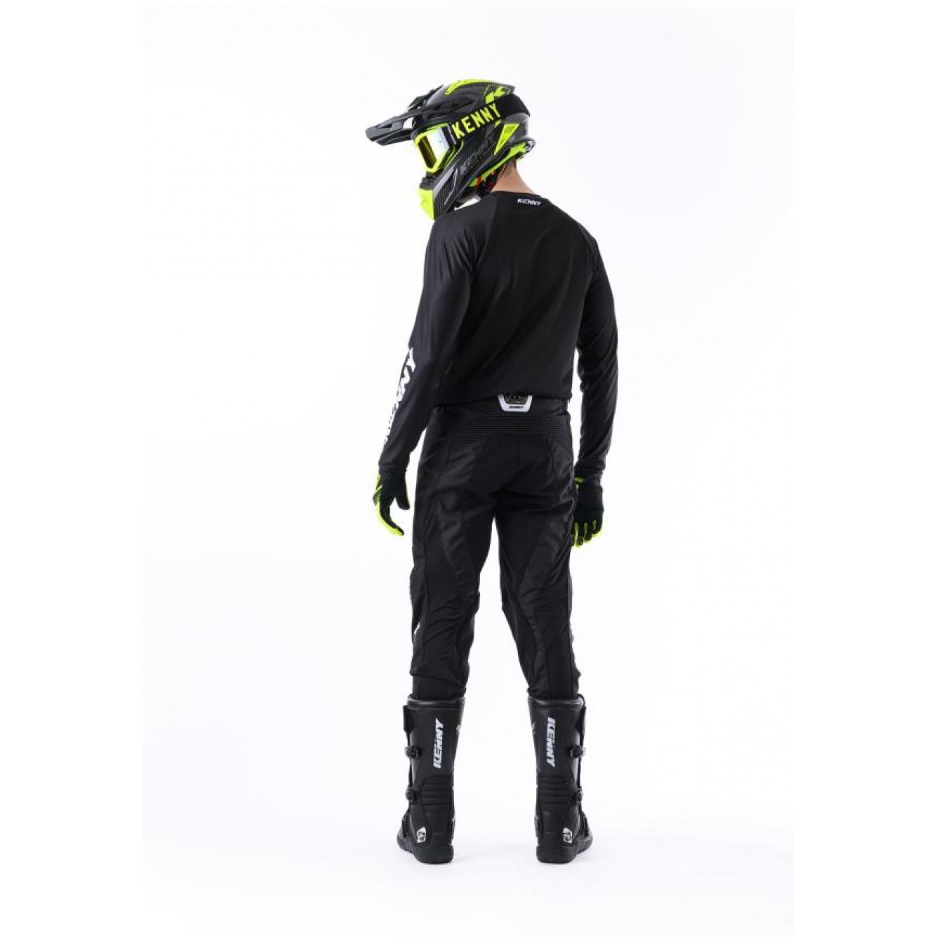 Kenny | Cross Shirt Titanium Solid Zwart
