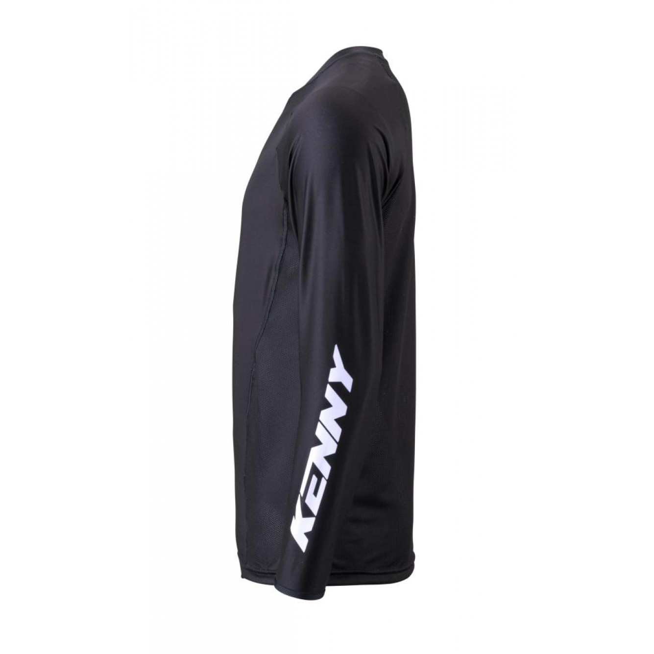 Kenny | Cross Shirt Titanium Solid Zwart