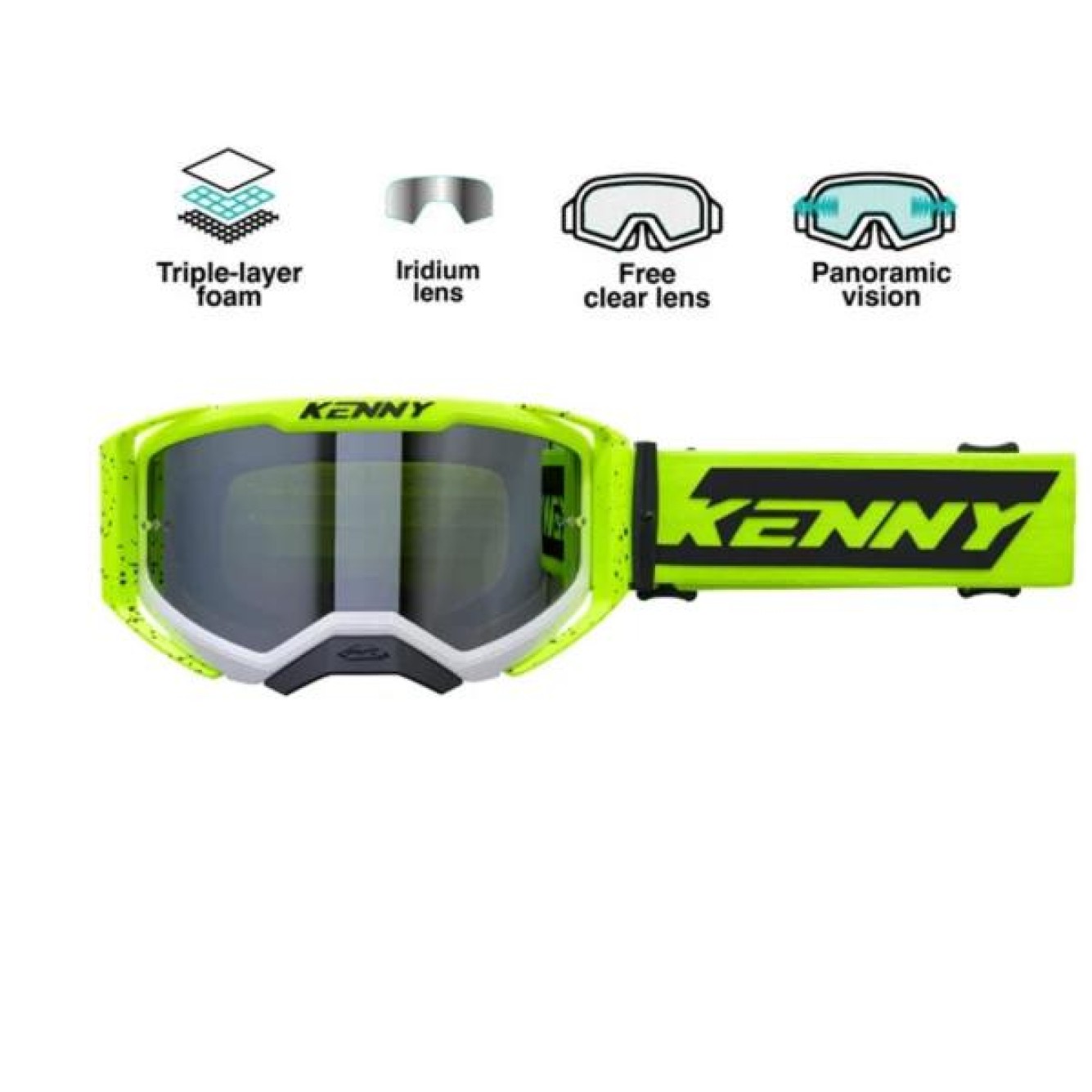 Kenny | Crossbril Performance Evo 2 Geel