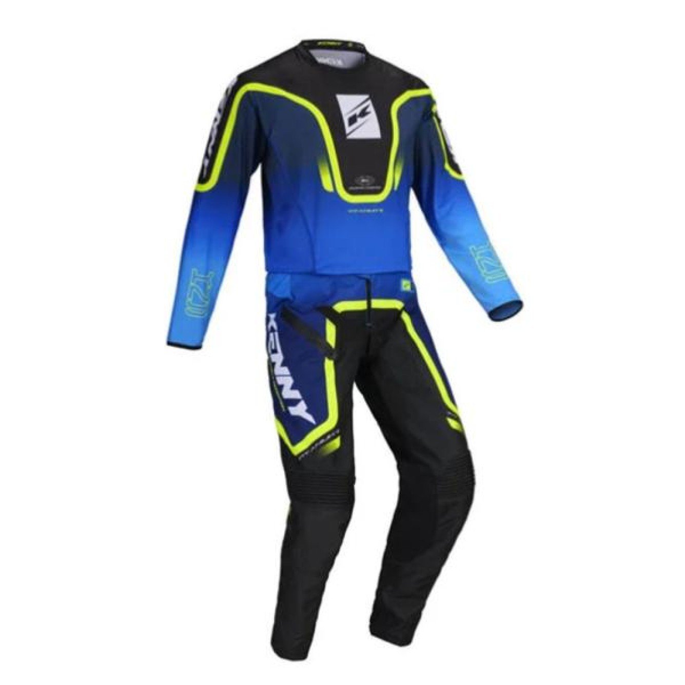 Kenny | Crossbroek Titanium Gradient Blauw
