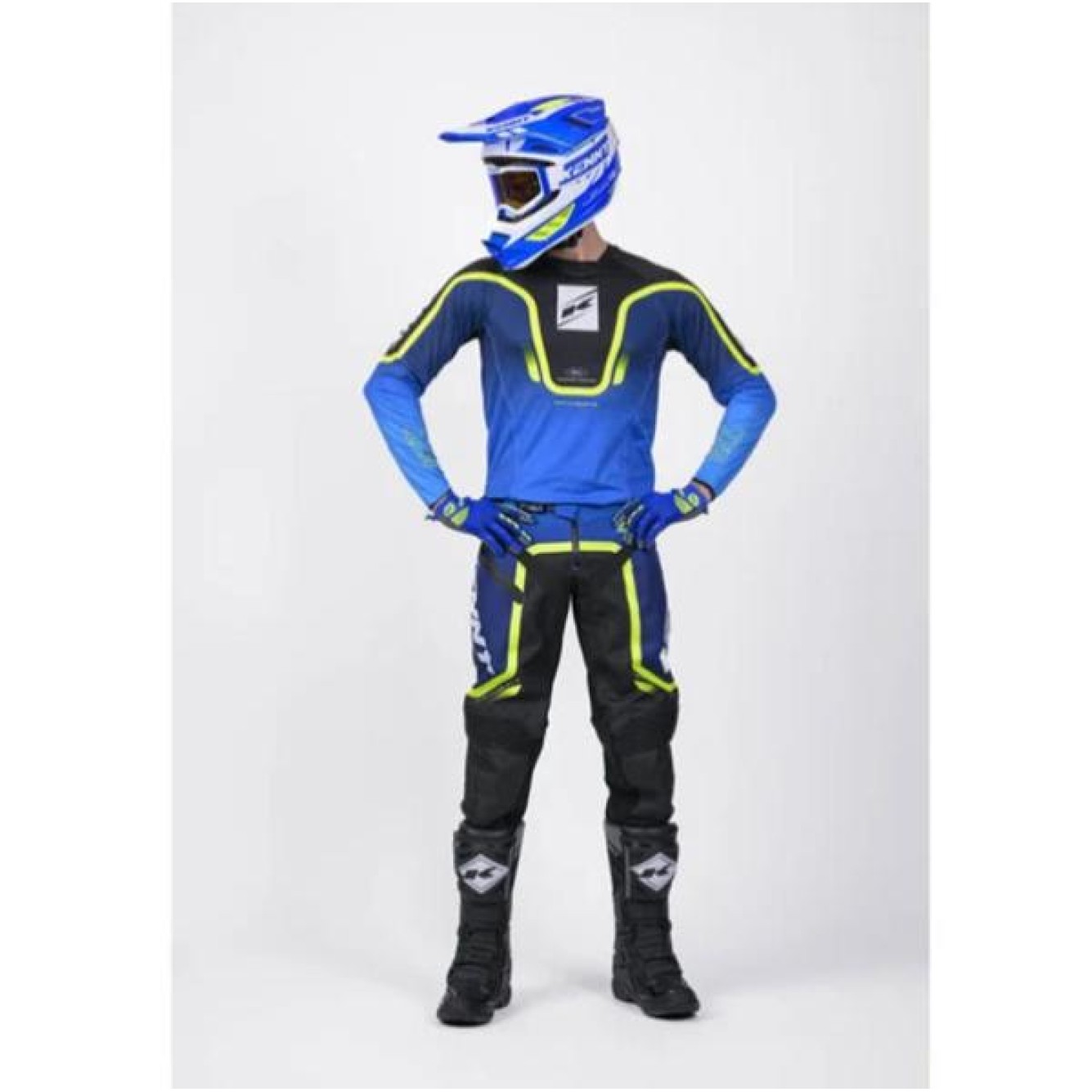 Kenny | Crossbroek Titanium Gradient Blauw