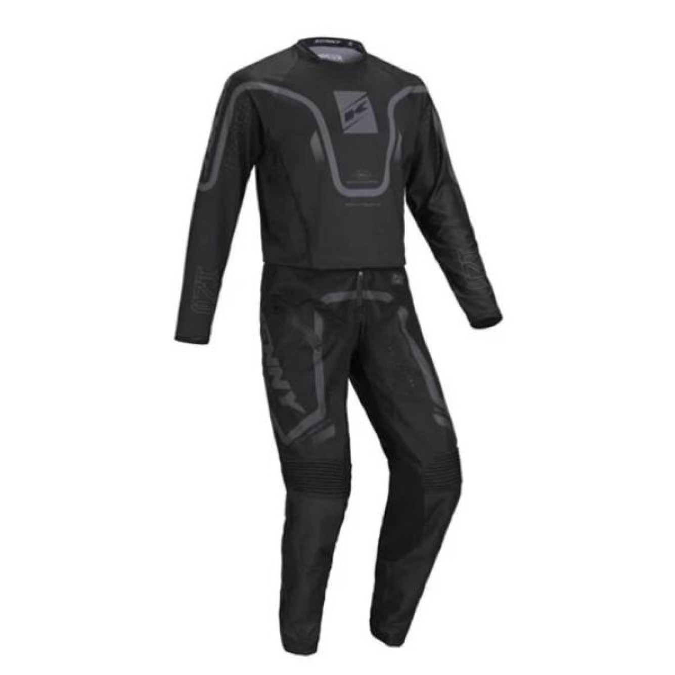 Kenny | Crossbroek Titanium Zwart