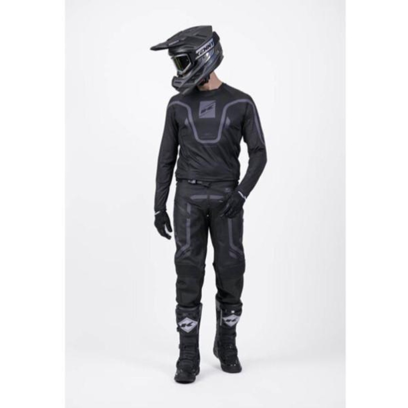 Kenny | Crossbroek Titanium Zwart
