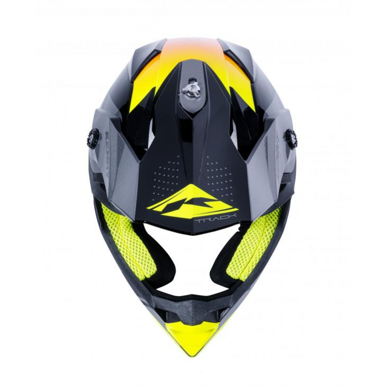 Kenny | Crosshelm Jeugd Track Zwart / Fluor geel