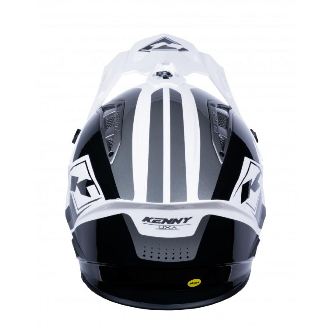 Kenny | Crosshelm Titanium Graphic Wit / Zwart