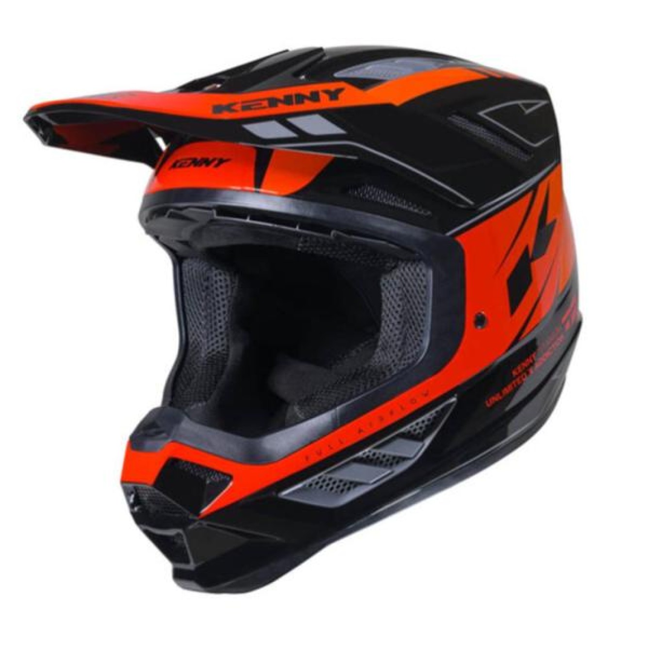 Kenny | Crosshelm Titanium Oranje/zwart