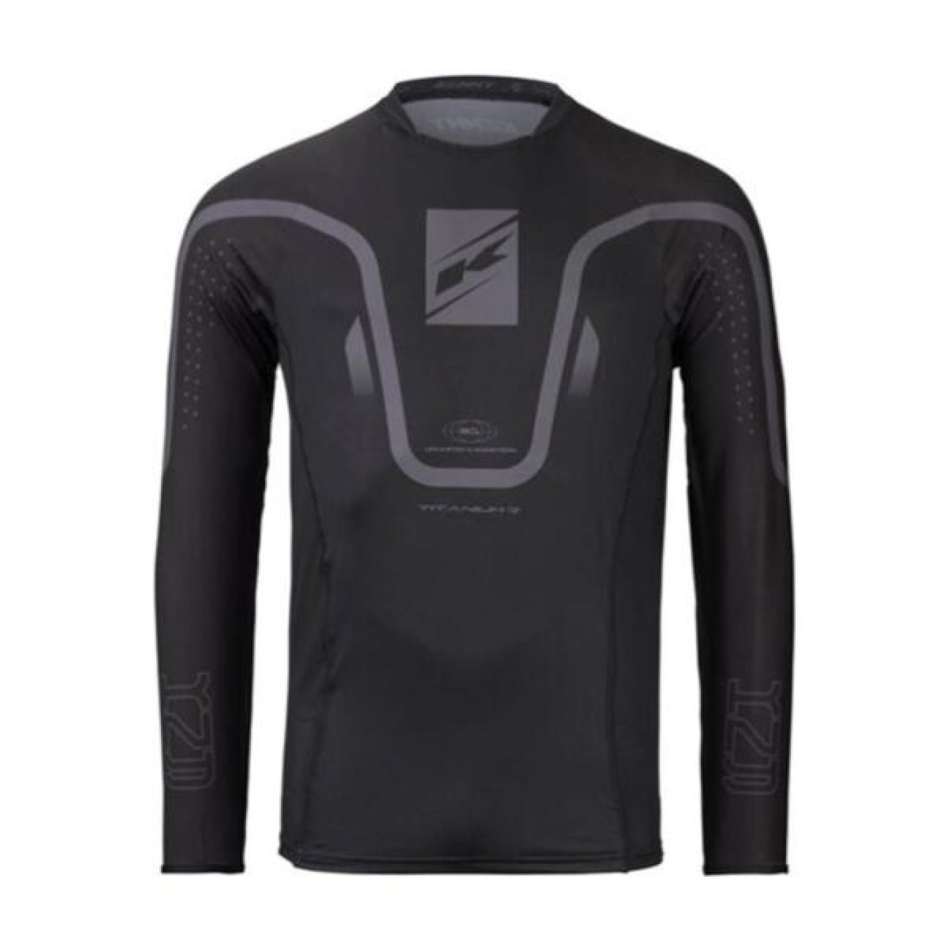 Kenny | Cross Shirt Titanium Zwart