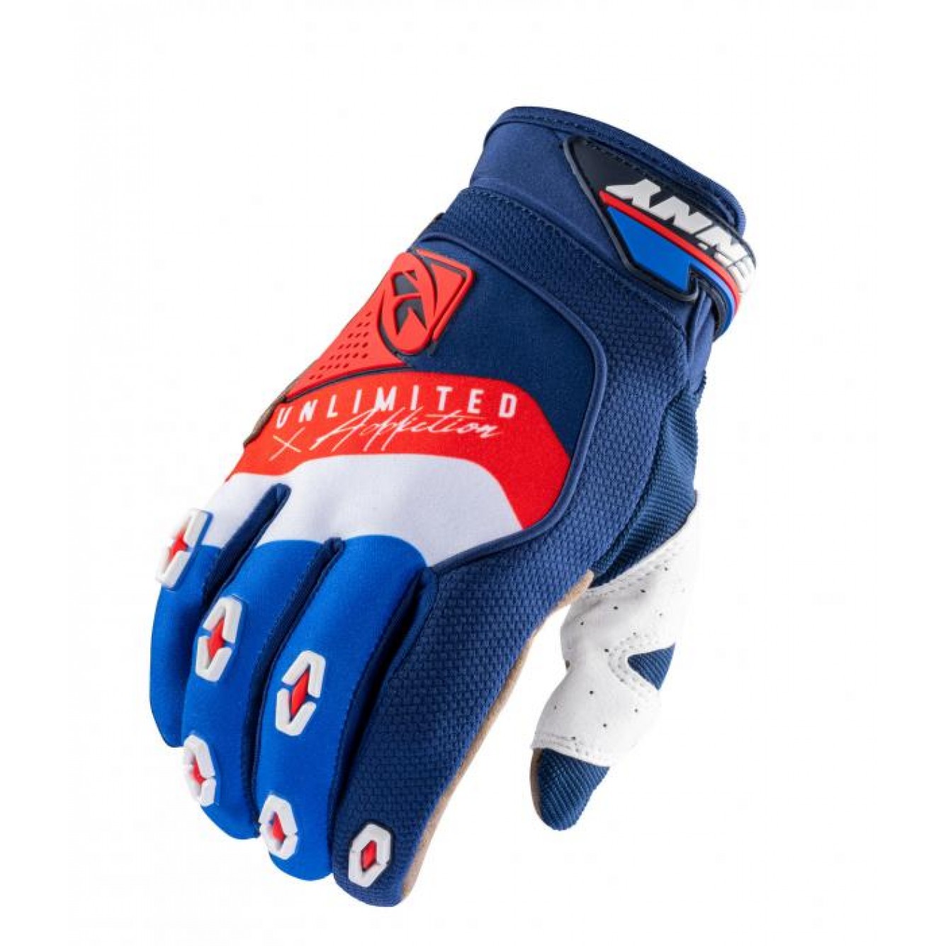 Kenny | Handschoenen Safety Blauw/Wit/Rood